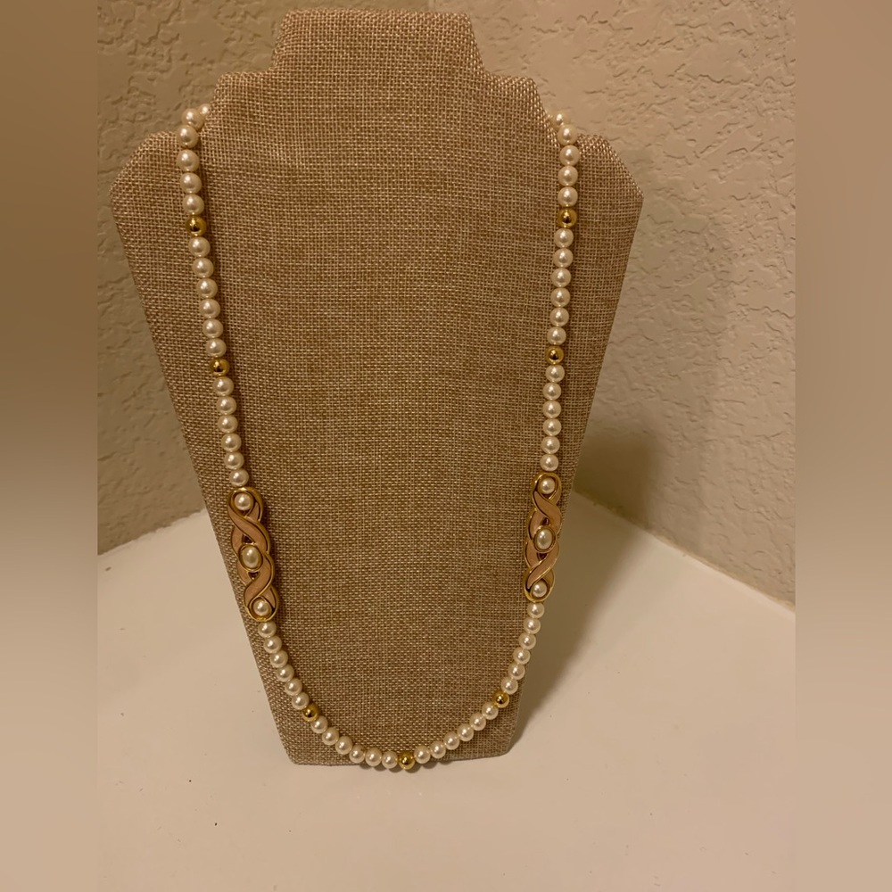 Vintage Napier Faux Pearl Necklace
